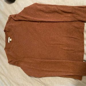 J Crew, 100% cashmere brown sweater, size xs, worn